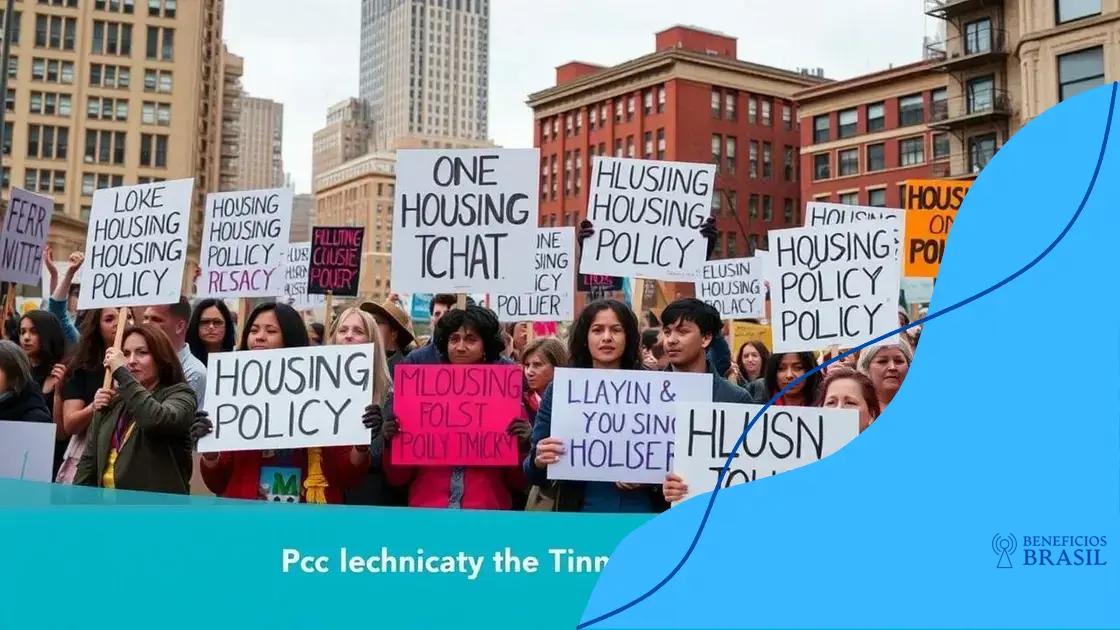 Impact of protests on housing policies